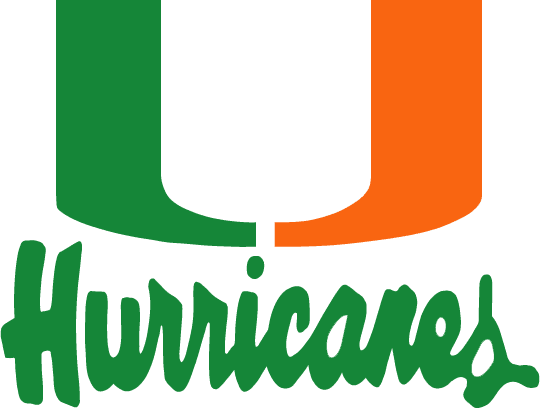 Miami Hurricanes 1979-1999 Wordmark Logo iron on transfers for clothing...